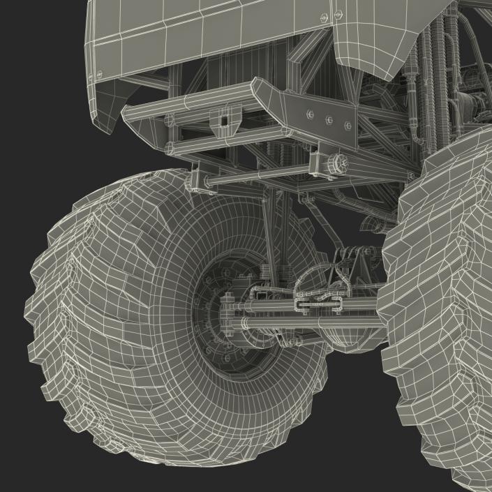 3D model Monster Truck Generic 2 Rigged