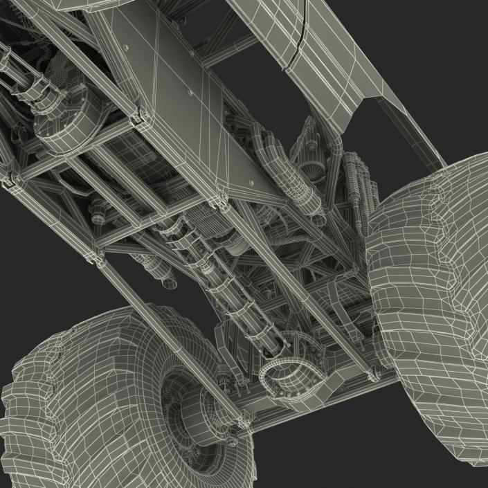 3D model Monster Truck Generic 2 Rigged