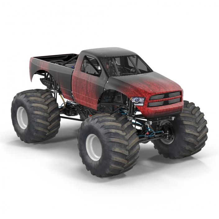 3D Monster Truck Generic 2 model