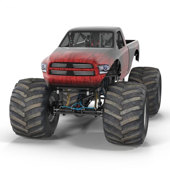 3D Monster Truck Generic 2 model