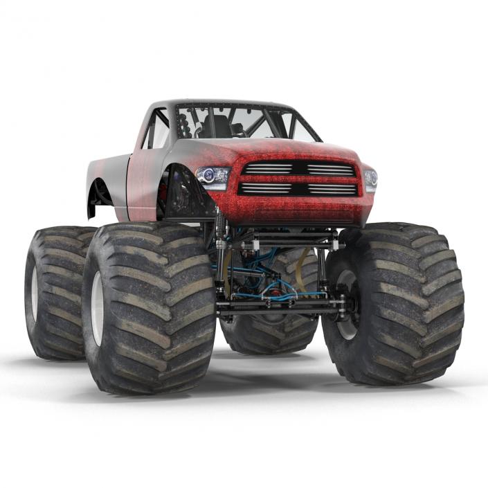 3D Monster Truck Generic 2 model