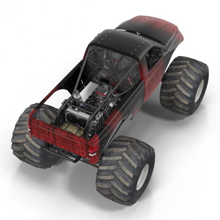 3D Monster Truck Generic 2 model