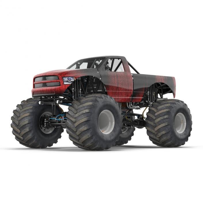 3D Monster Truck Generic 2 model