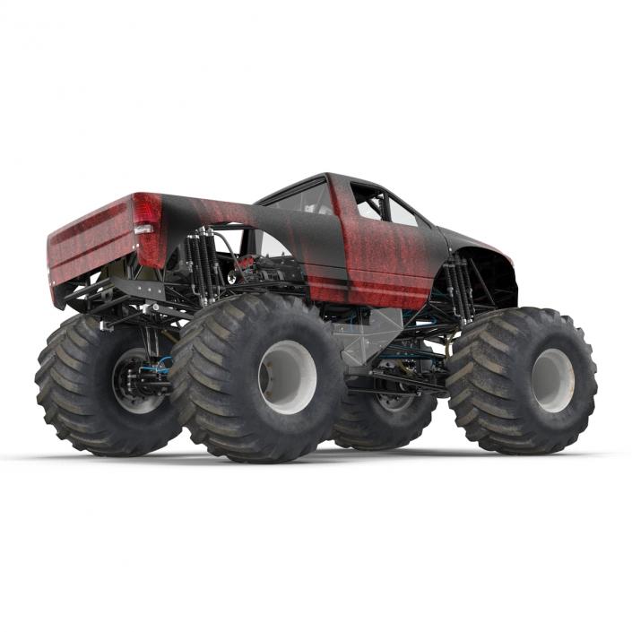 3D Monster Truck Generic 2 model