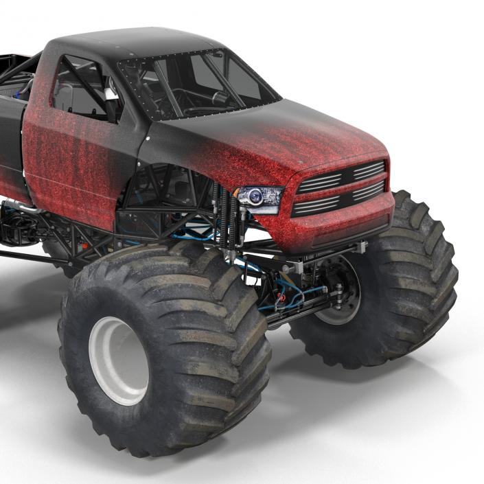 3D Monster Truck Generic 2 model