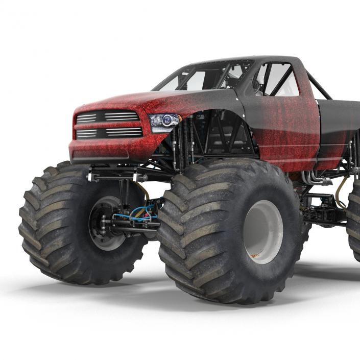 3D Monster Truck Generic 2 model