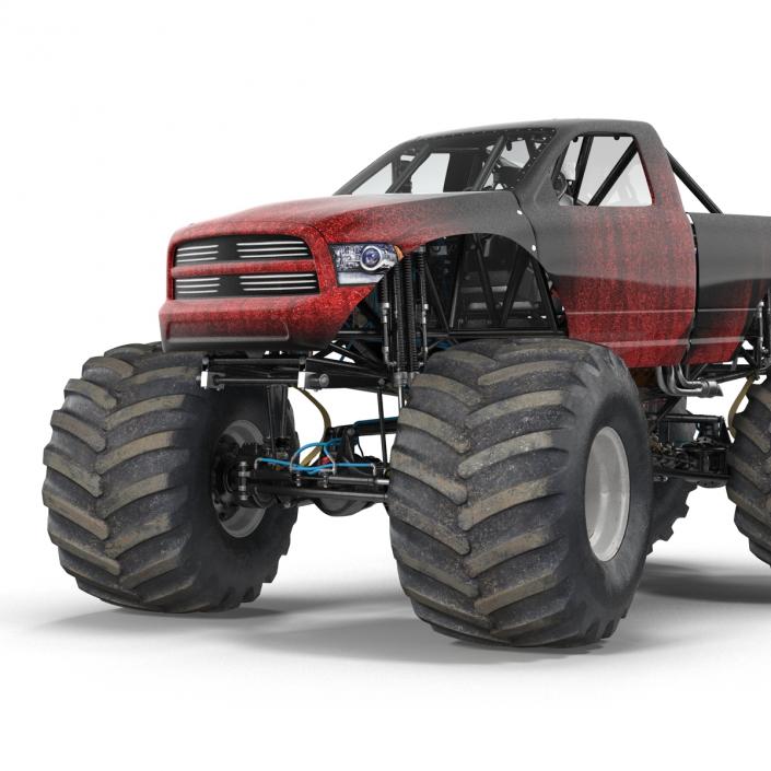 3D Monster Truck Generic 2 model