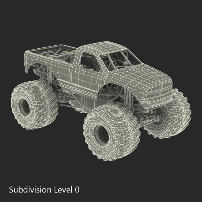 3D Monster Truck Generic 2 model