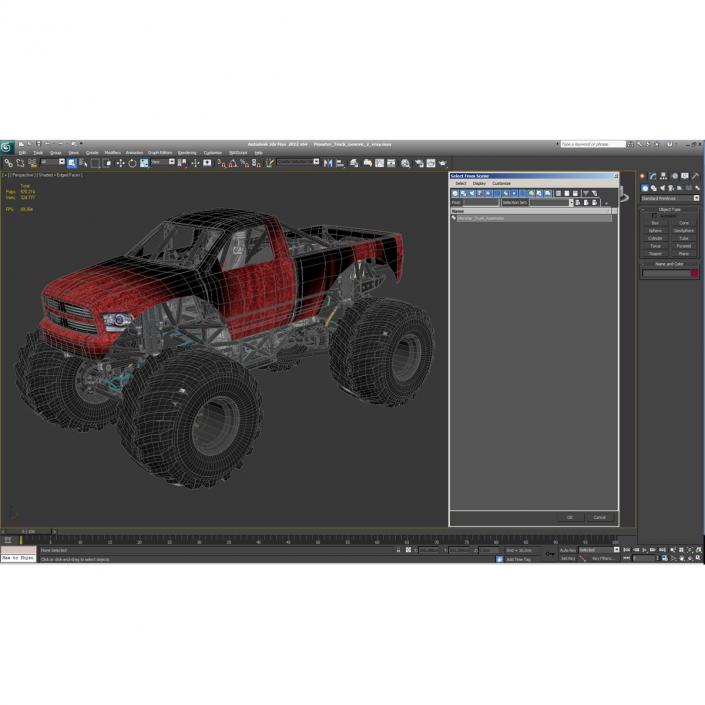 3D Monster Truck Generic 2 model