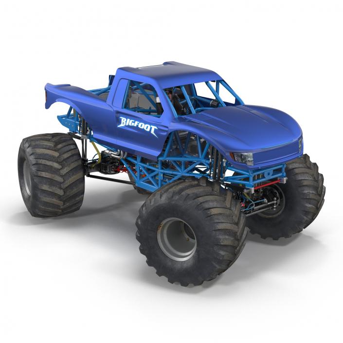 3D Monster Truck Bigfoot Generic Rigged