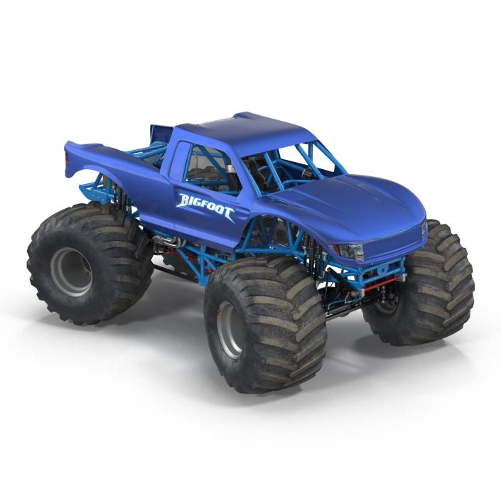 3D Monster Truck Bigfoot Generic Rigged