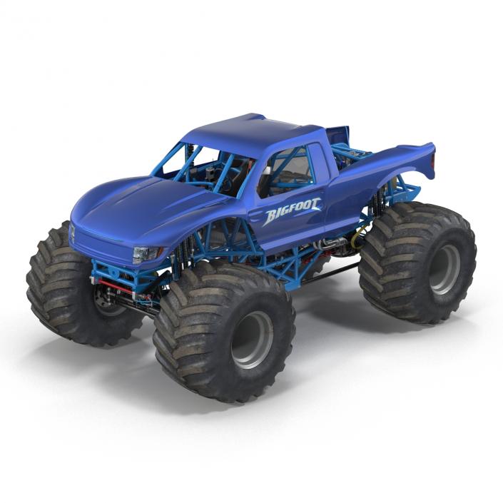 3D Monster Truck Bigfoot Generic Rigged