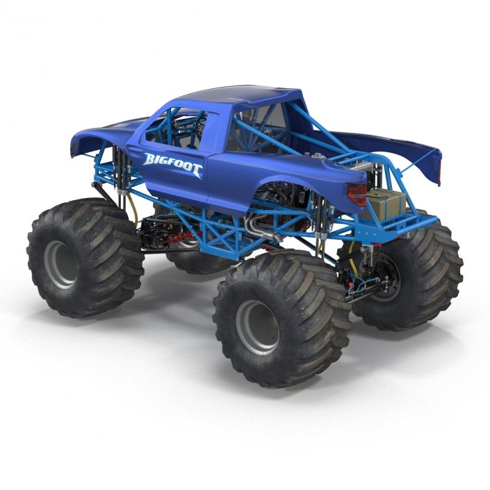 3D Monster Truck Bigfoot Generic Rigged