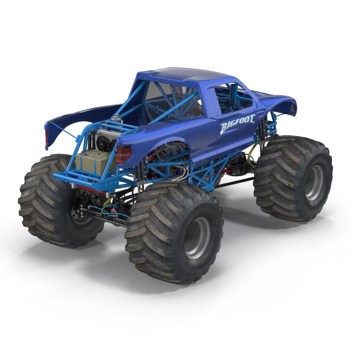 3D Monster Truck Bigfoot Generic Rigged