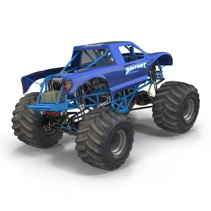 3D Monster Truck Bigfoot Generic Rigged