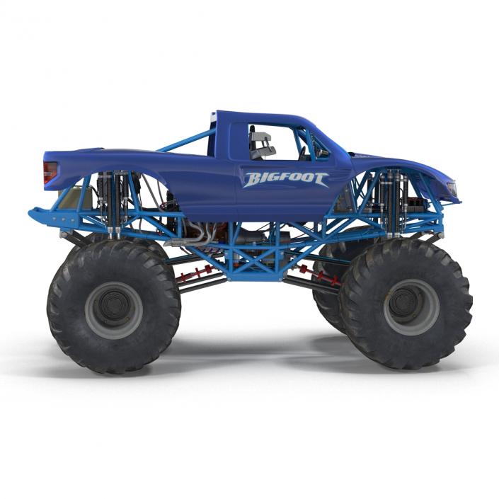 3D Monster Truck Bigfoot Generic Rigged