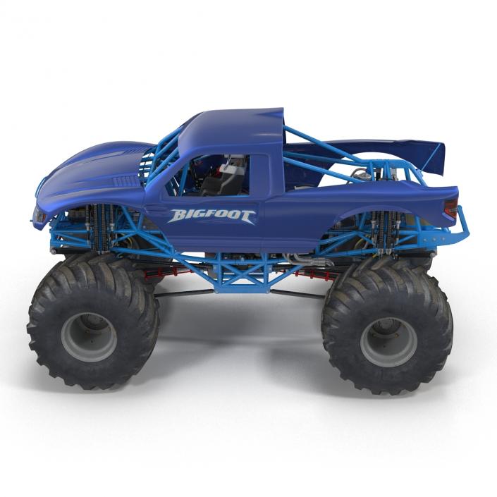 3D Monster Truck Bigfoot Generic Rigged