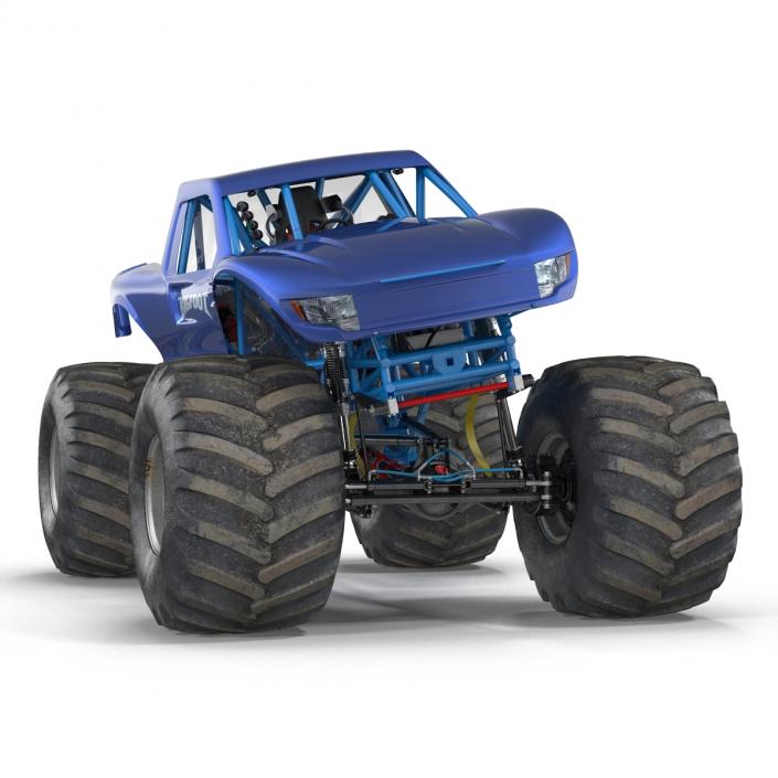 3D Monster Truck Bigfoot Generic Rigged