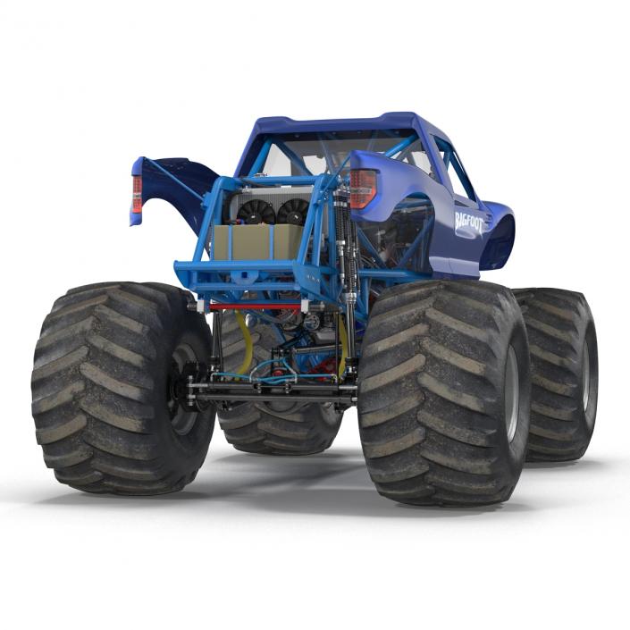 3D Monster Truck Bigfoot Generic Rigged