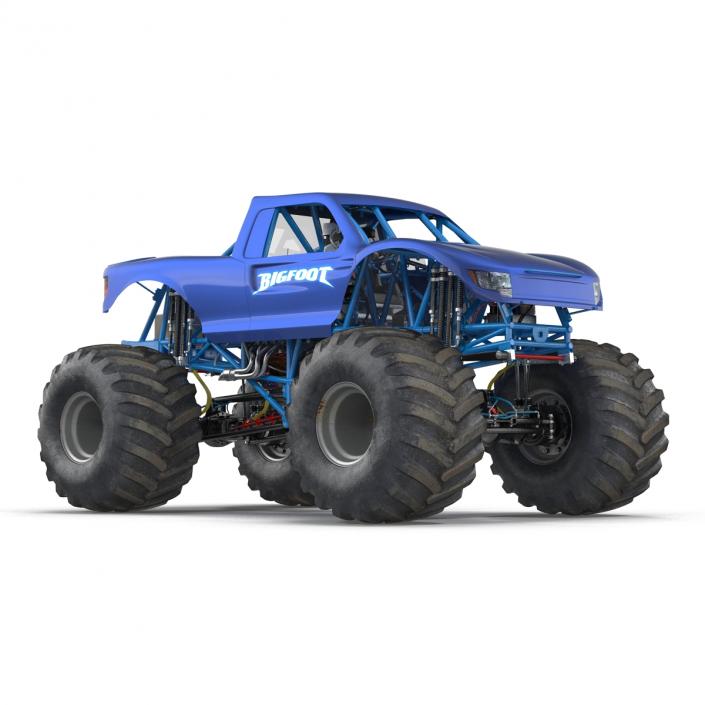 3D Monster Truck Bigfoot Generic Rigged