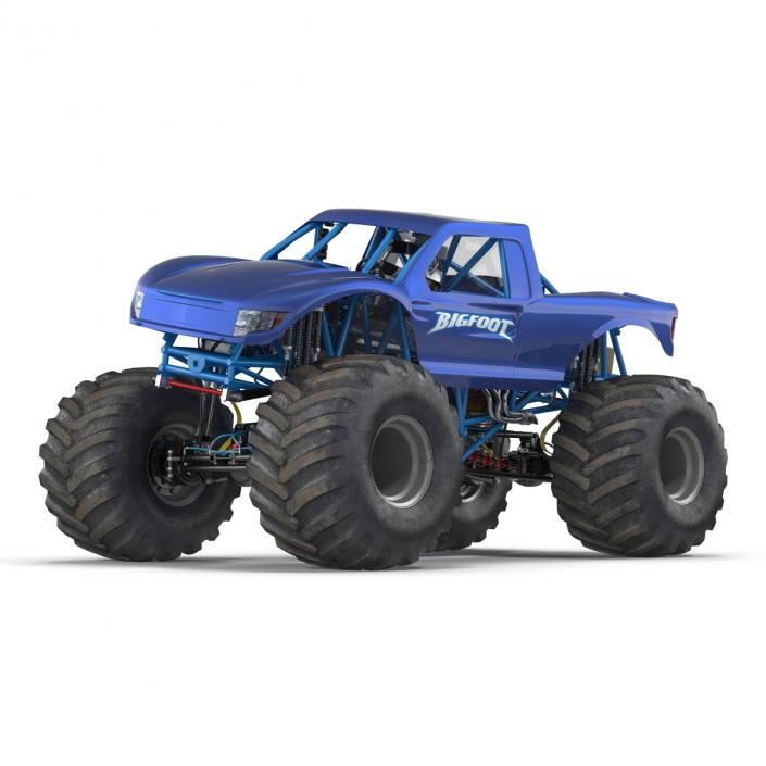 3D Monster Truck Bigfoot Generic Rigged