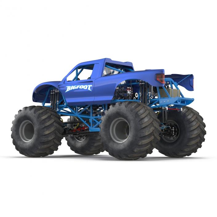 3D Monster Truck Bigfoot Generic Rigged