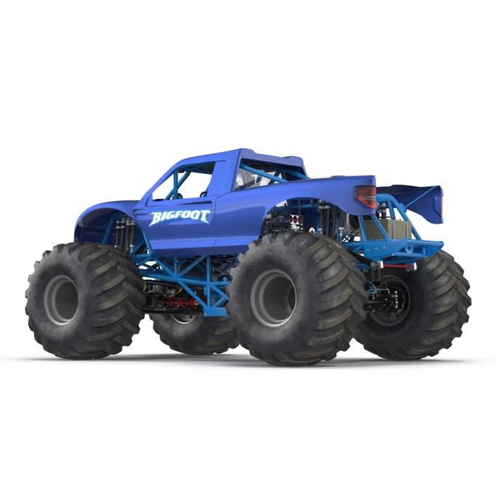 3D Monster Truck Bigfoot Generic Rigged