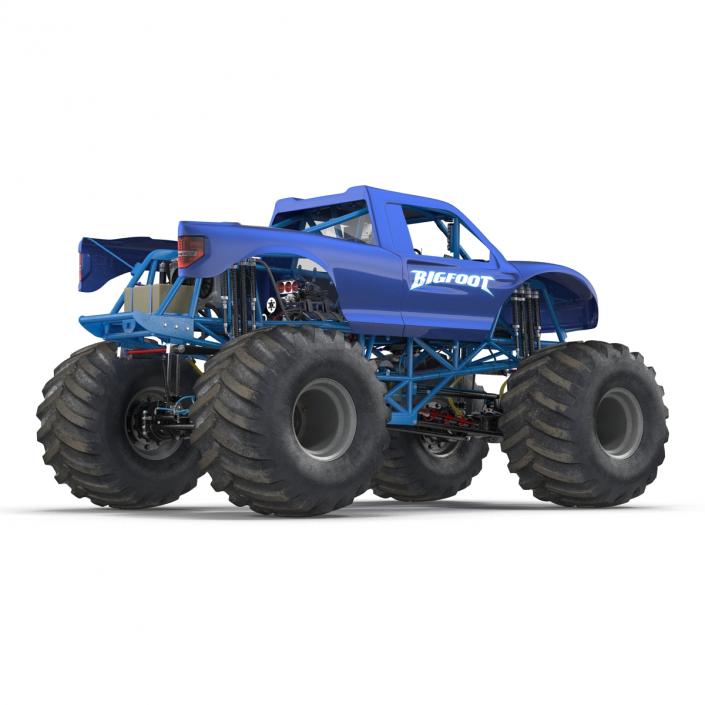 3D Monster Truck Bigfoot Generic Rigged