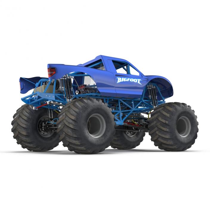 3D Monster Truck Bigfoot Generic Rigged