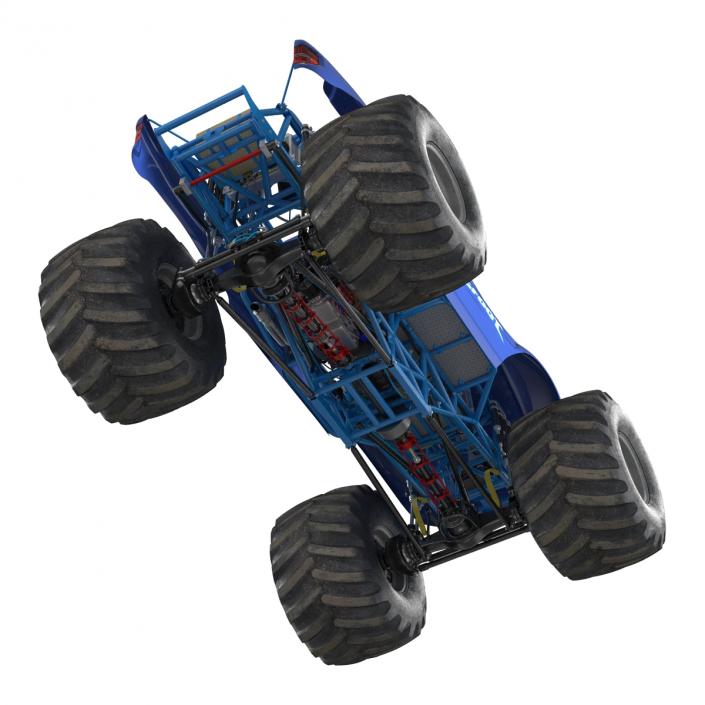 3D Monster Truck Bigfoot Generic Rigged