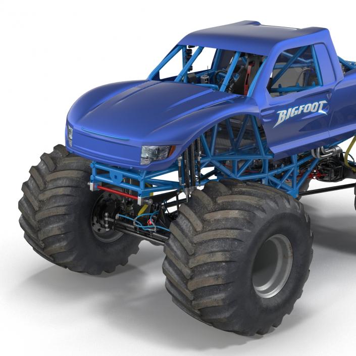 3D Monster Truck Bigfoot Generic Rigged