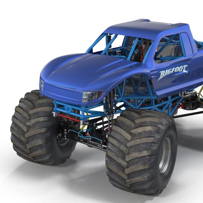 3D Monster Truck Bigfoot Generic Rigged