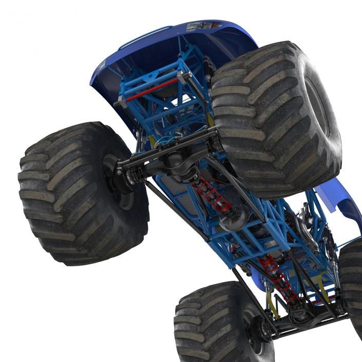 3D Monster Truck Bigfoot Generic Rigged