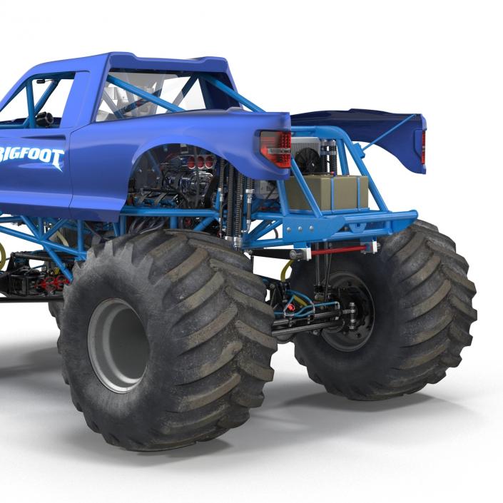 3D Monster Truck Bigfoot Generic Rigged