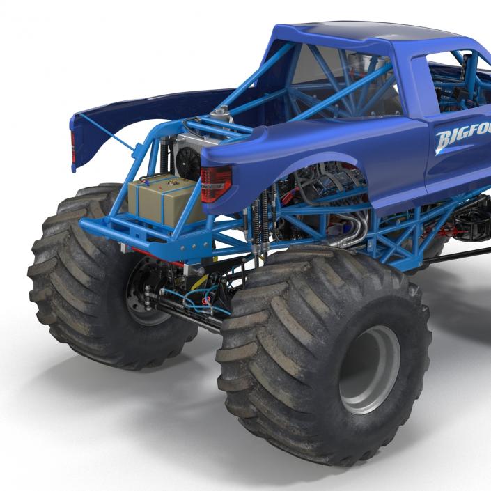 3D Monster Truck Bigfoot Generic Rigged