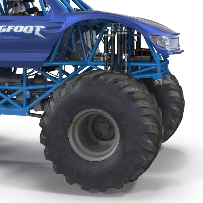 3D Monster Truck Bigfoot Generic Rigged