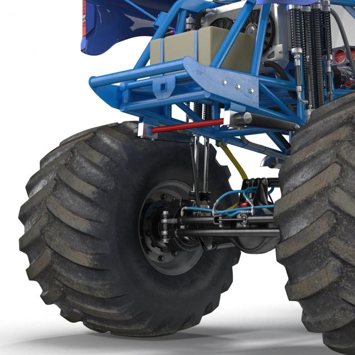 3D Monster Truck Bigfoot Generic Rigged