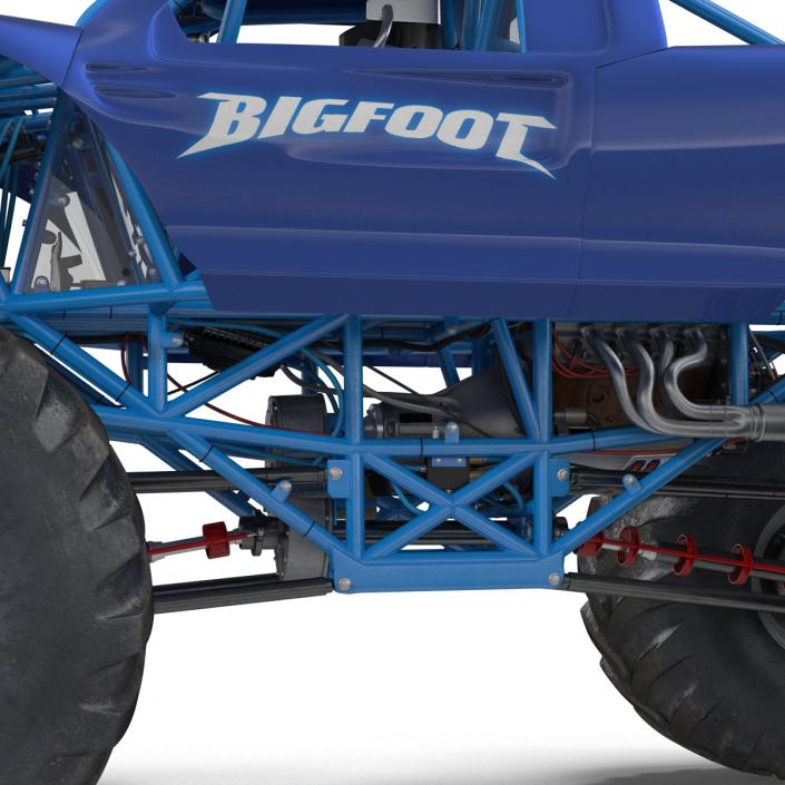 3D Monster Truck Bigfoot Generic Rigged