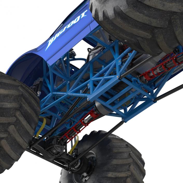 3D Monster Truck Bigfoot Generic Rigged