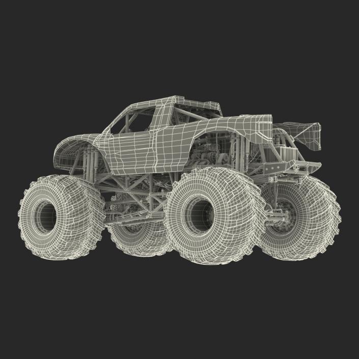 3D Monster Truck Bigfoot Generic Rigged