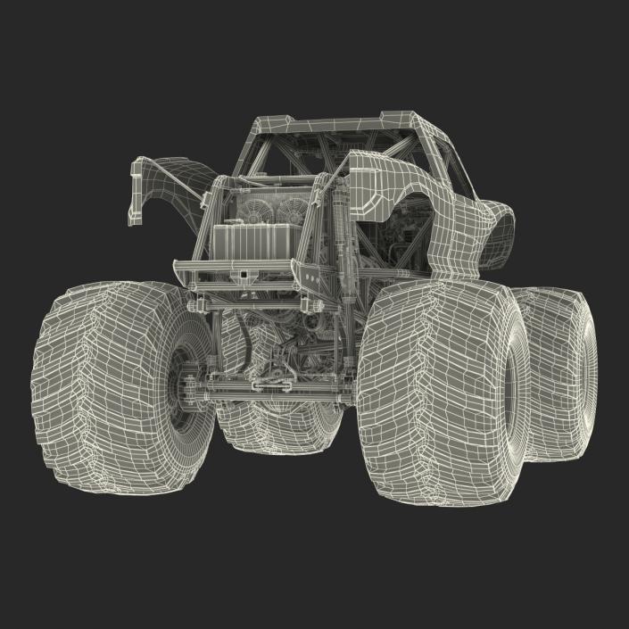 3D Monster Truck Bigfoot Generic Rigged