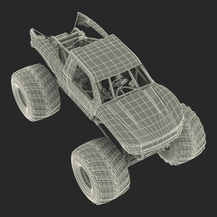 3D Monster Truck Bigfoot Generic Rigged