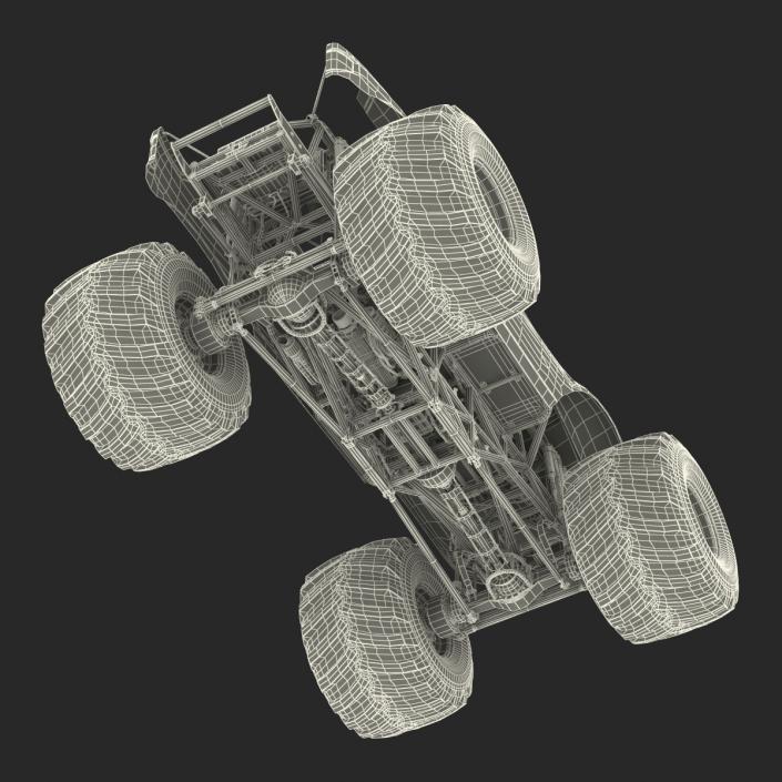 3D Monster Truck Bigfoot Generic Rigged