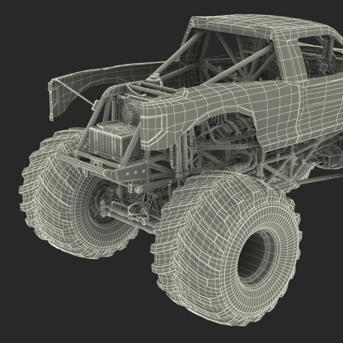 3D Monster Truck Bigfoot Generic Rigged