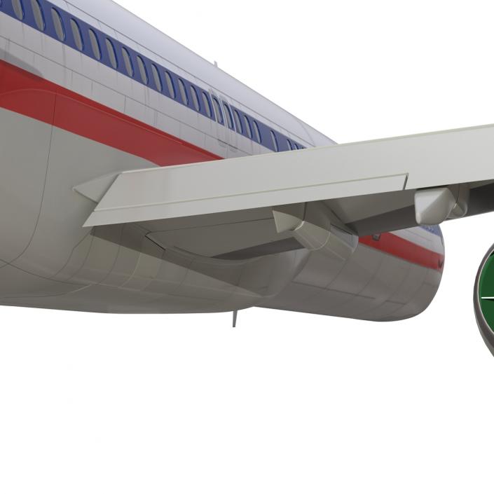 Boeing 757-300 American Airlines Rigged 3D model