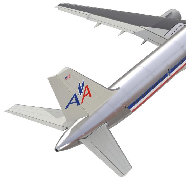 Boeing 757-300 American Airlines Rigged 3D model