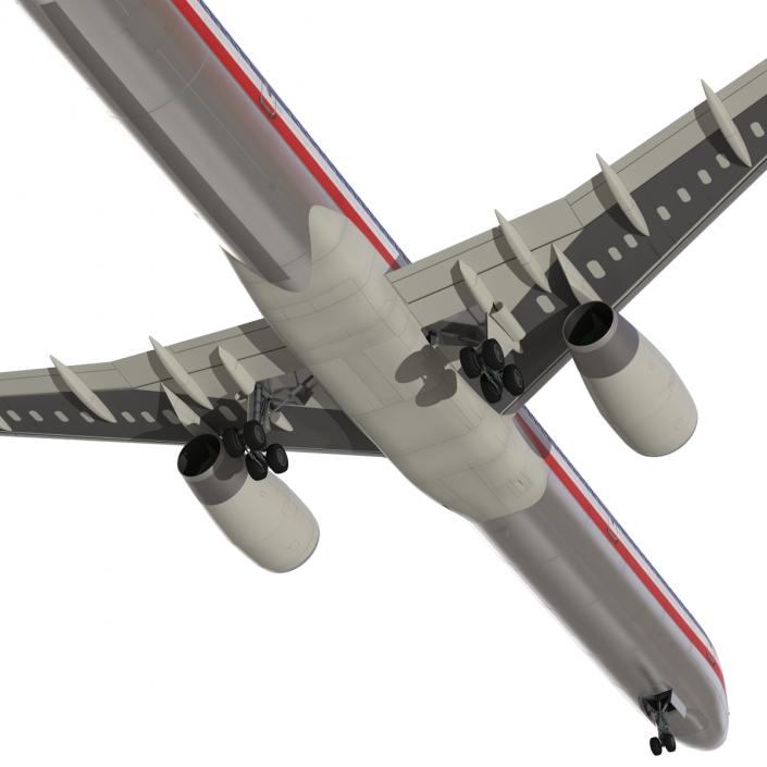 Boeing 757-300 American Airlines Rigged 3D model