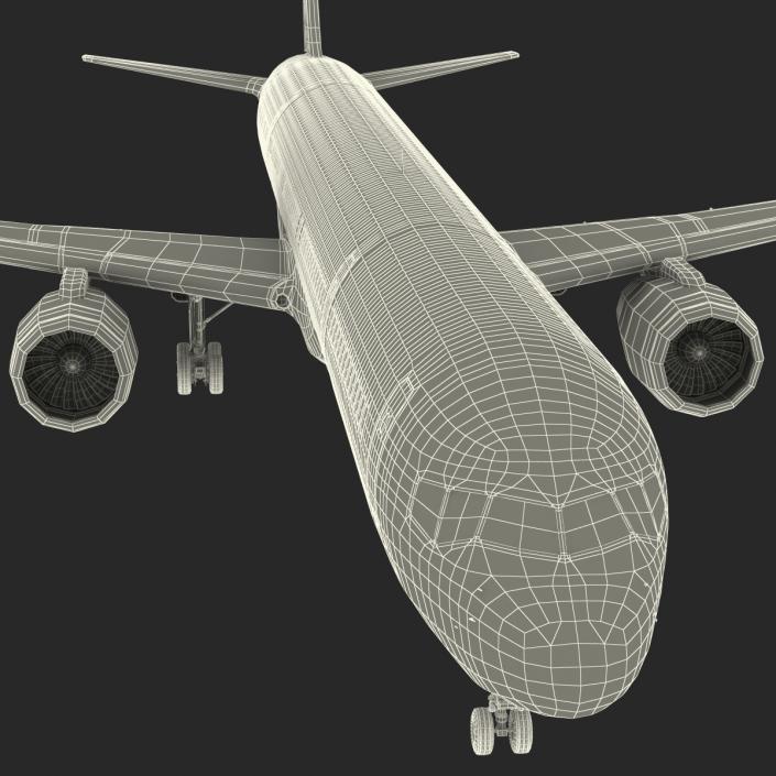 Boeing 757-300 American Airlines Rigged 3D model