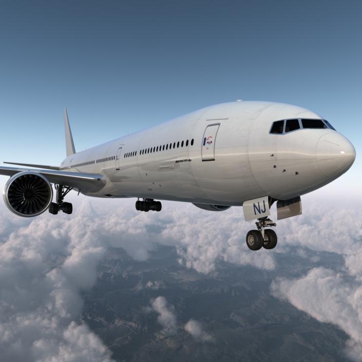 3D Boeing 777 8x Generic