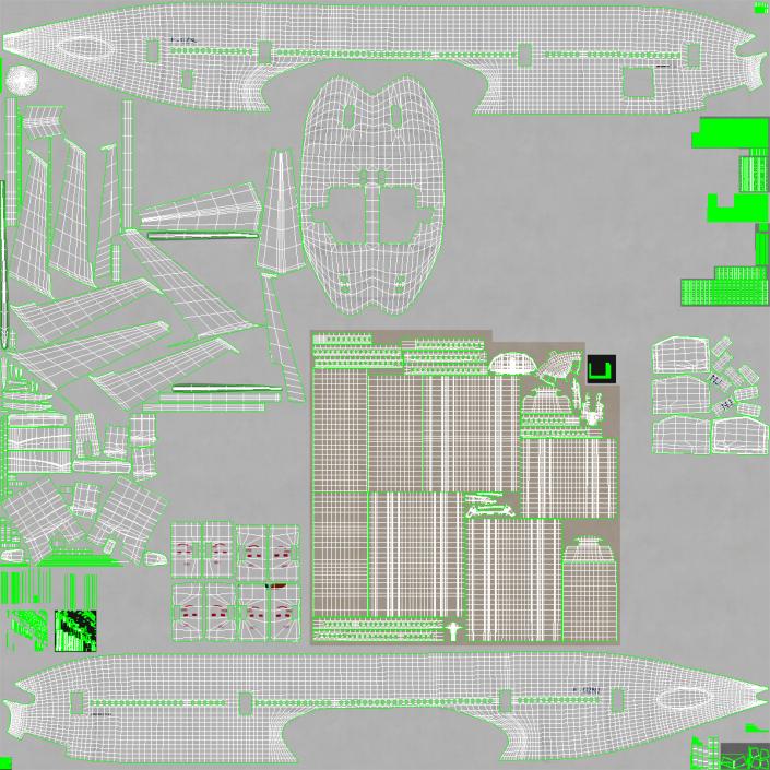 3D Boeing 777 8x Generic